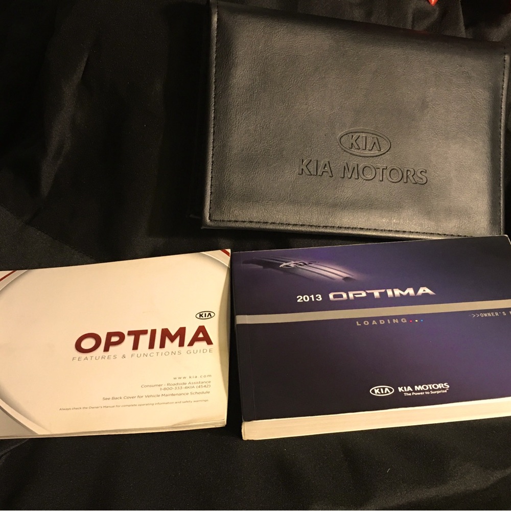 2013 Kia Optima Owners Manual User Instruction Guide Book with Case Pamphlets